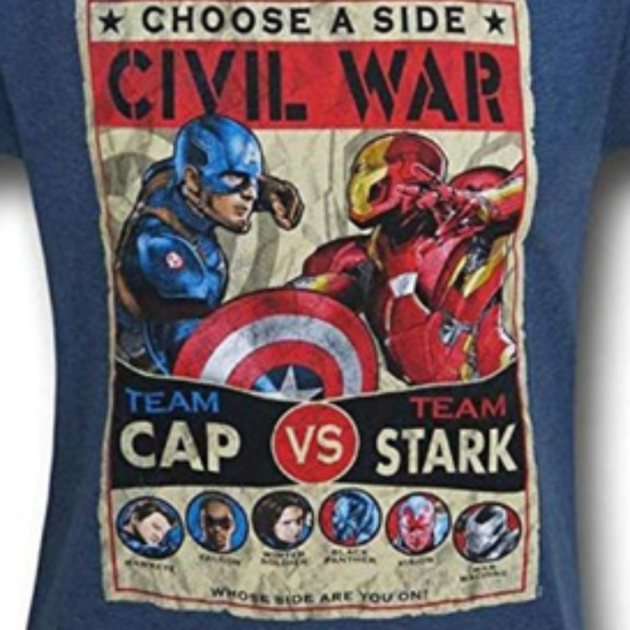 Captain America Civil War Culmination T-Shirt sz S - Picture 2 of 2